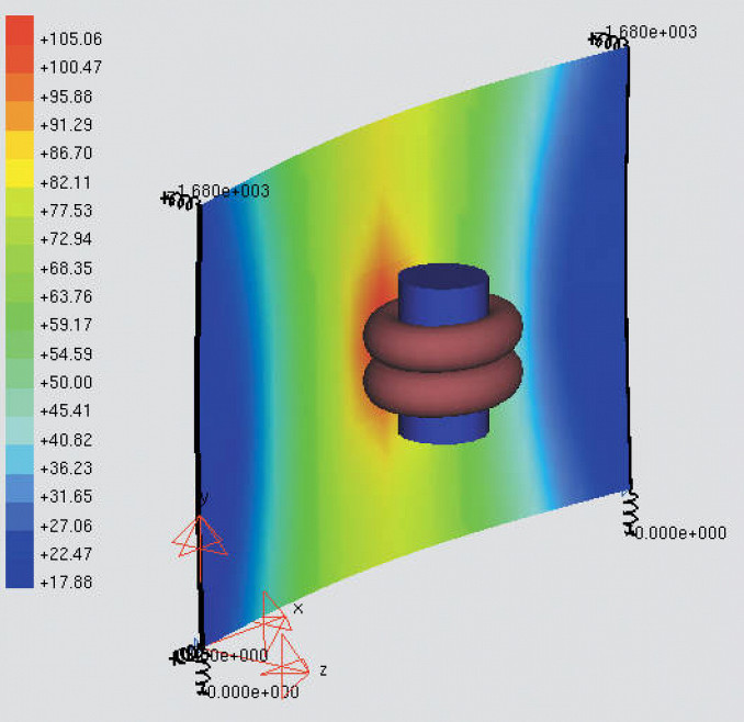 <p>Simulation du test du pendule avec  un programme de statique</p>